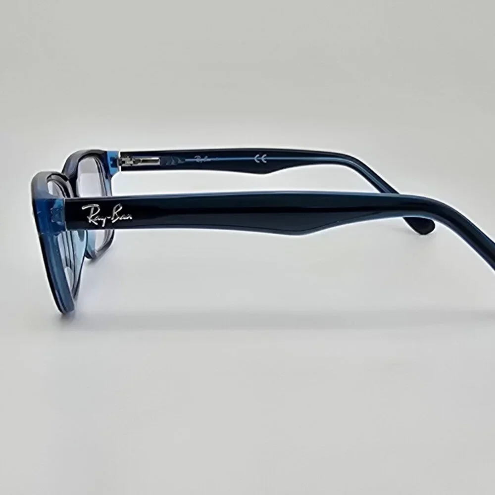 Ray-Ban RB1555 3667 Blue on Crystal Blue Kids Eyeglasses Frame w/ Flexhinge 46mm
